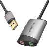Vention USB Hangkártya 3.5mm TRS Csatlakozó , 0.15m (CDKHB)