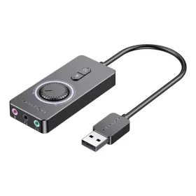 Vention USB 2.0 Külső Hangkártya - 1m (Fekete) (CDRBF)