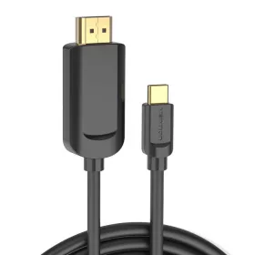 Vention USB-C - HDMI 4K 30Hz Kábel 1,5m (Fekete) (CGUBG)