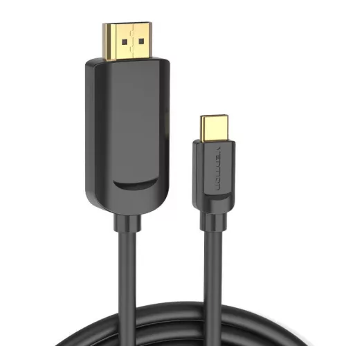 Vention USB-C - HDMI 4K 30Hz Kábel 1,5m (Fekete) (CGUBG)