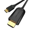 Vention USB-C - HDMI 4K 30Hz Kábel 1,5m (Fekete) (CGUBG)