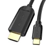 Vention USB-C - HDMI 4K 30Hz Kábel 1,5m (Fekete) (CGUBG)