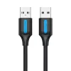 Vention USB 2.0 Kábel 0.25m (Fekete) PVC (COJBC)