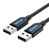 Vention USB 2.0 Kábel 0,5 m (Fekete) PVC (COJBD)