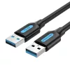 Vention USB 3.0 Kábel 1.5m (Fekete) PVC (CONBG)