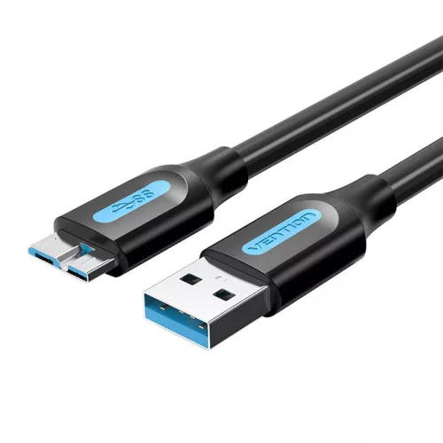 Vention USB 3.0 A-Micro-B Kábel 0.25m (Fekete) (COPBC)