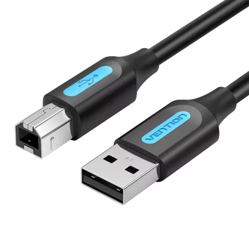 Vention 10m USB 2.0 A-B Kábel ferritmaggal (Fekete) (COQBL)