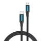 Vention USB-C 2.0 - Micro USB Kábel, 2m, (Fekete) , 2A (COVBH)