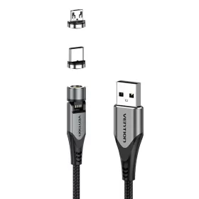   Vention Mágneses 2in1 USB-C És Micro-B Kábel, 0,5 m (CQXHD)