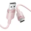 Vention USB-C 3A (Rózsaszín) Adatkábel- 1m (CTNPF)