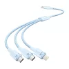 Vention 3in1 USB 2.0 Kábel 1.5M, 3A, (Kék) (CTPLG)
