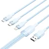 Vention 3in1 USB 2.0 Kábel 1.5M, 3A, (Kék) (CTPLG)