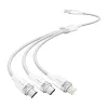 Vention 3in1 USB 2.0 Kábel 1.5M, 3A, (Fehér) (CTPWG)