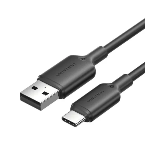 Vention USB-A - USB-C 3A Adatkábel2m (Fekete) (CTQBH)