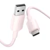 Vention USB-A És USB-C 3A (Rózsaszín) Kábel - 1m (CTQPF)