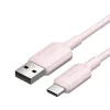 Vention USB-A És USB-C 3A (Rózsaszín) Kábel 2m (CTQPH)