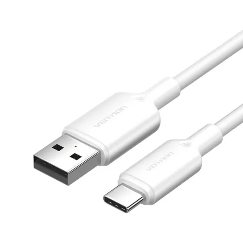 Vention USB-C 3A Gyorstöltőkábel - 1m (Fehér) (CTQWF)