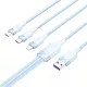 Vention 3in1 USB 2.0 A Kábel 1.5M, 6A, (Kék) (CTRLG)
