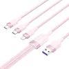 Vention 3in1 USB 2.0 Kábel 1.5M (Rózsaszín) (CTRPG)