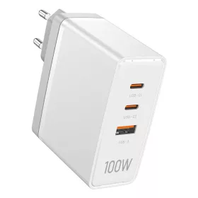 Vention 100W GaN Fali Töltő 2xUSB-C És USB-A (FEGW0-EU)