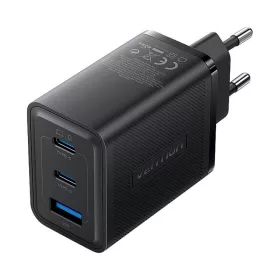 Vention 65W GaN Fali Töltő 2xUSB-C És USB-A (FERB0-EU)