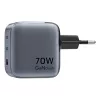 Vention 70W GaN USB-C És USB-A Gyors Töltő (Szürke) (FEXH0-EU)