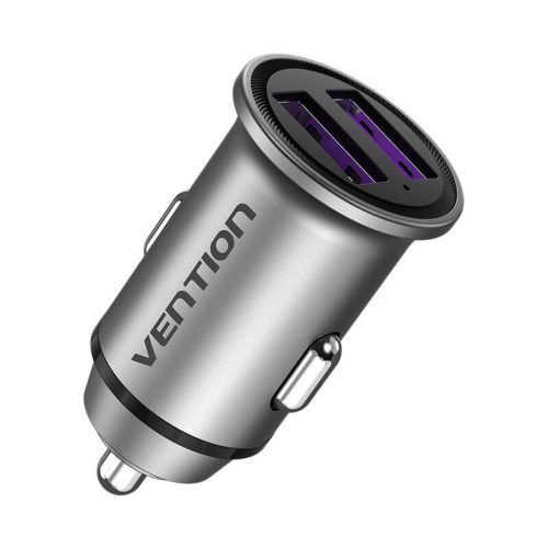 Vention FFEH0 Autós Töltő - 2x USB 30W - Szürke