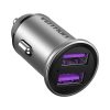 Vention FFEH0 Autós Töltő - 2x USB 30W - Szürke