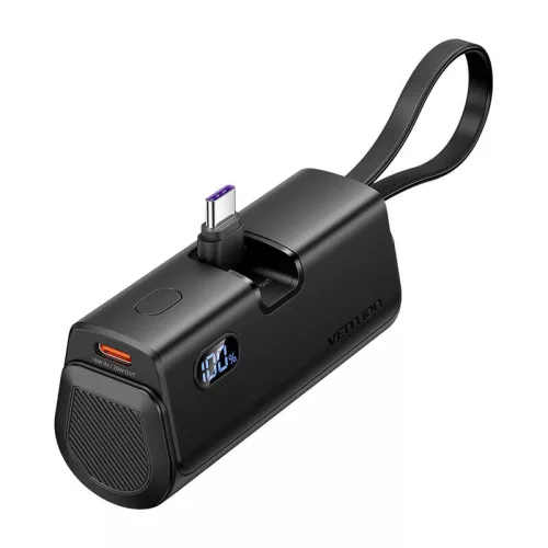 Vention LED Kijelzős 4800mAh 22.5W Powerbank (Fekete) (FHQB0)