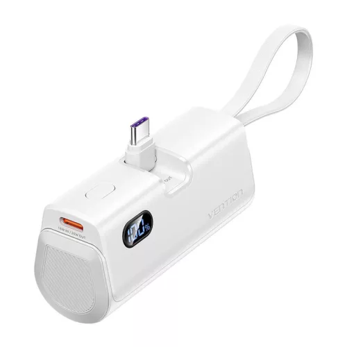 Vention LED Kijelzős 4800mAh 22.5W (Fehér) Powerbank (FHQW0)