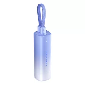   Vention 5000mAh 20W (Kék) Powerbank USB-C És /Lightning Kábel(FHWL0)