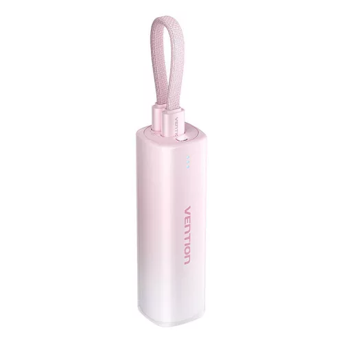 Vention 5000mAh 20W (Rózsaszín) Powerbank USB-C /Lightning Kábel(FHWR0)