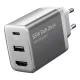 Vention USB-C És HDMI GaN Hálózati Töltő 60W (Szürke) (FJAH0-EU)