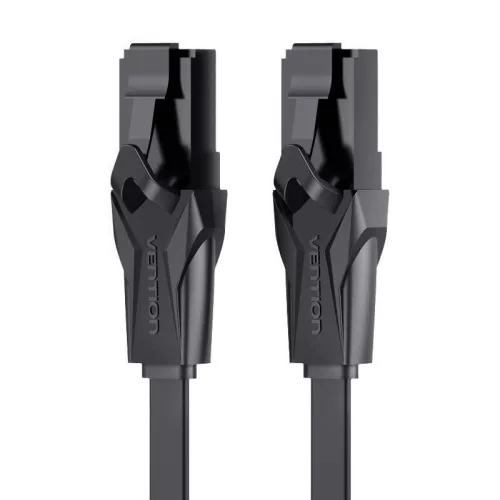 Vention Lapos UTP Cat. 6 Ethernet Kábel 0,75m RJ45 (Fekete) (IBABE)