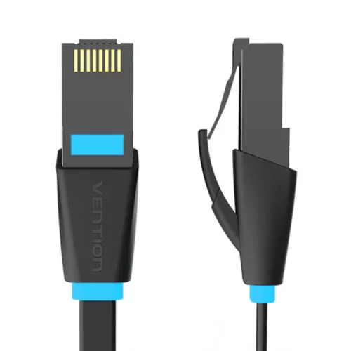 Vention Lapos UTP CAT6 Hálózati Kábel 35m RJ45 (Fekete) (IBJBU)
