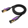Vention Lapos UTP CAT7 Hálózati Kábel RJ45 10Gbps - 1m (Fekete) (ICABF)
