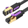 Vention Lapos UTP CAT7 Hálózati Kábel 10Gbps 10m RJ45 (Fekete) (ICABL)