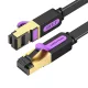 Vention Lapos UTP CAT7 Hálózati Kábel 10Gbps 10m RJ45 (Fekete) (ICABL)