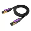 Vention Lapos UTP CAT7 Ethernet Kábel 10Gbps 15m (Fekete) (ICABN)