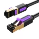 Vention CAT7 SFTP - 1m (Fekete) Ethernet Kábel RJ45 10Gbps (ICDBF)