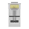 Vention RJ45 Cat.6 UTP Moduláris Csatlakozó , Átlátszó, 10 db (IDDR0-10)