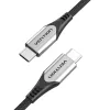 Vention USB-C 60W Gyorstöltőkábel, 0.5m (Szürke) (TAAHD)