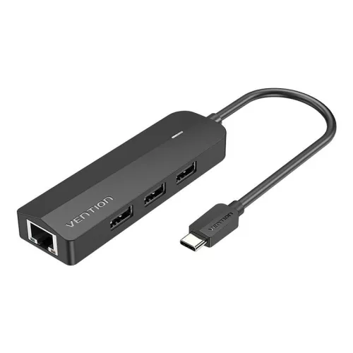 Vention USB-C többportos Adapter 3x USB 2.0, RJ45, Micro USB, 0.15m (TGOBB)