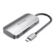 Vention USB-C Dokkolóállomás 3x USB3.0, SD, TF, PD, 0.15m, (Szürke) (TNHHB)