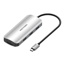   Vention USB-C Dokkoló HDMI, VGA, 3x USB 3.0, PD Csatlakozó (TOIHB)