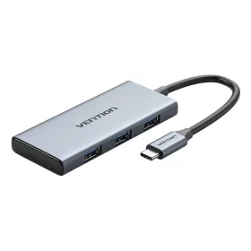   Vention USB-C HDMI Adapter 3x USB 3.0 SD TF Csatlakozó 0.15m (Szürke) (TOOHB)