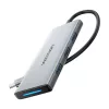 Vention USB-C HDMI És USB 3.0 Csatlakozó HUB, SD/TF Kártyaolvasó, 0.15m (Szürke) (TOPHB)