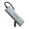 Vention USB-C HDMI És USB 3.0 Csatlakozó HUB, SD/TF Kártyaolvasó, 0.15m (Szürke) (TOPHB)