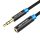 Vention fonott 3,5mm audio hosszabbító kábel, 1,5 (Fekete)