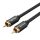 Vention RCA koaxiális audio/videó kábel, 1m (Fekete)
